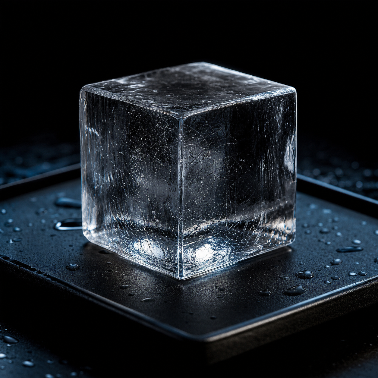 50mm x 50mm x 50mm clear ice cube